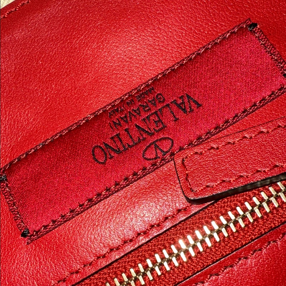 Preloved Valentino Garavani mini Rockstud 2 way bag excellent condition RED - Picture 10 of 13